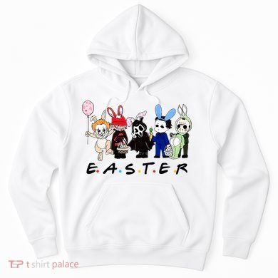 Happy Easter Scary Horror Easter Movie Bunny Hunting Eggs Hoodie