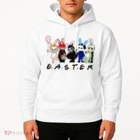 Happy Easter Scary Horror Easter Movie Bunny Hunting Eggs Hoodie thumb 2