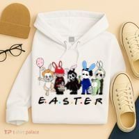Happy Easter Scary Horror Easter Movie Bunny Hunting Eggs Hoodie thumb 4