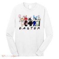 Happy Easter Scary Horror Easter Movie Bunny Hunting Eggs Long Sleeve Shirt thumb 0