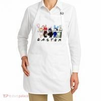 Happy Easter Scary Horror Easter Movie Bunny Hunting Eggs Apron thumb 2