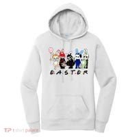 Happy Easter Scary Horror Easter Movie Bunny Hunting Eggs Women's Hoodie thumb 0