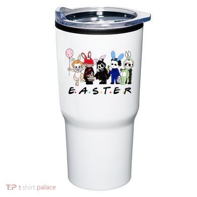 Happy Easter Scary Horror Easter Movie Bunny Hunting Eggs Tumbler