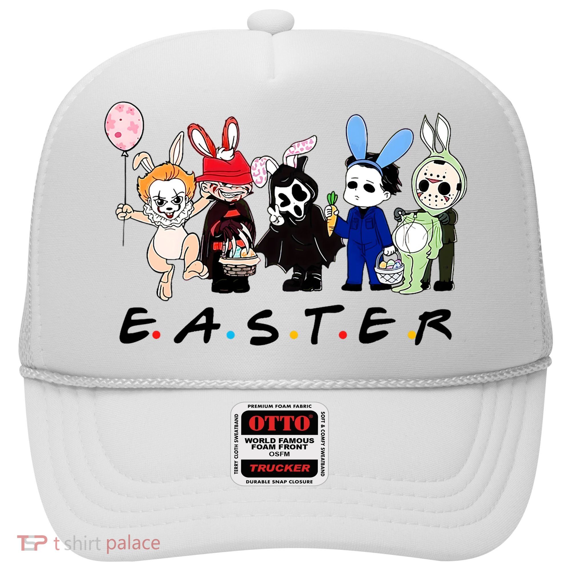 Happy Easter Scary Horror Easter Movie Bunny Hunting Eggs Hat