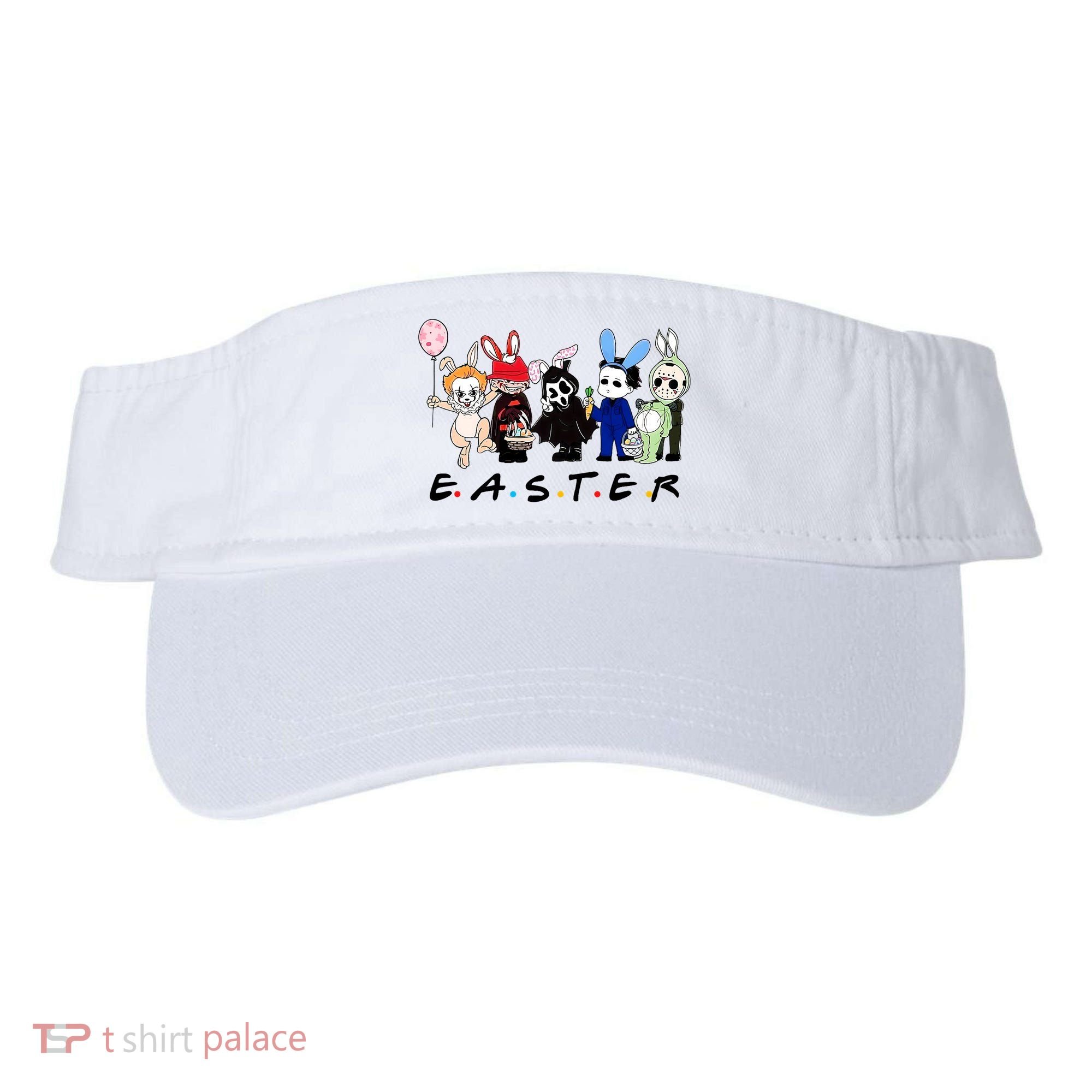 Happy Easter Scary Horror Easter Movie Bunny Hunting Eggs Visor