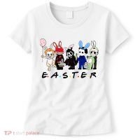 Happy Easter Scary Horror Easter Movie Bunny Hunting Eggs Women's T-Shirt thumb 0