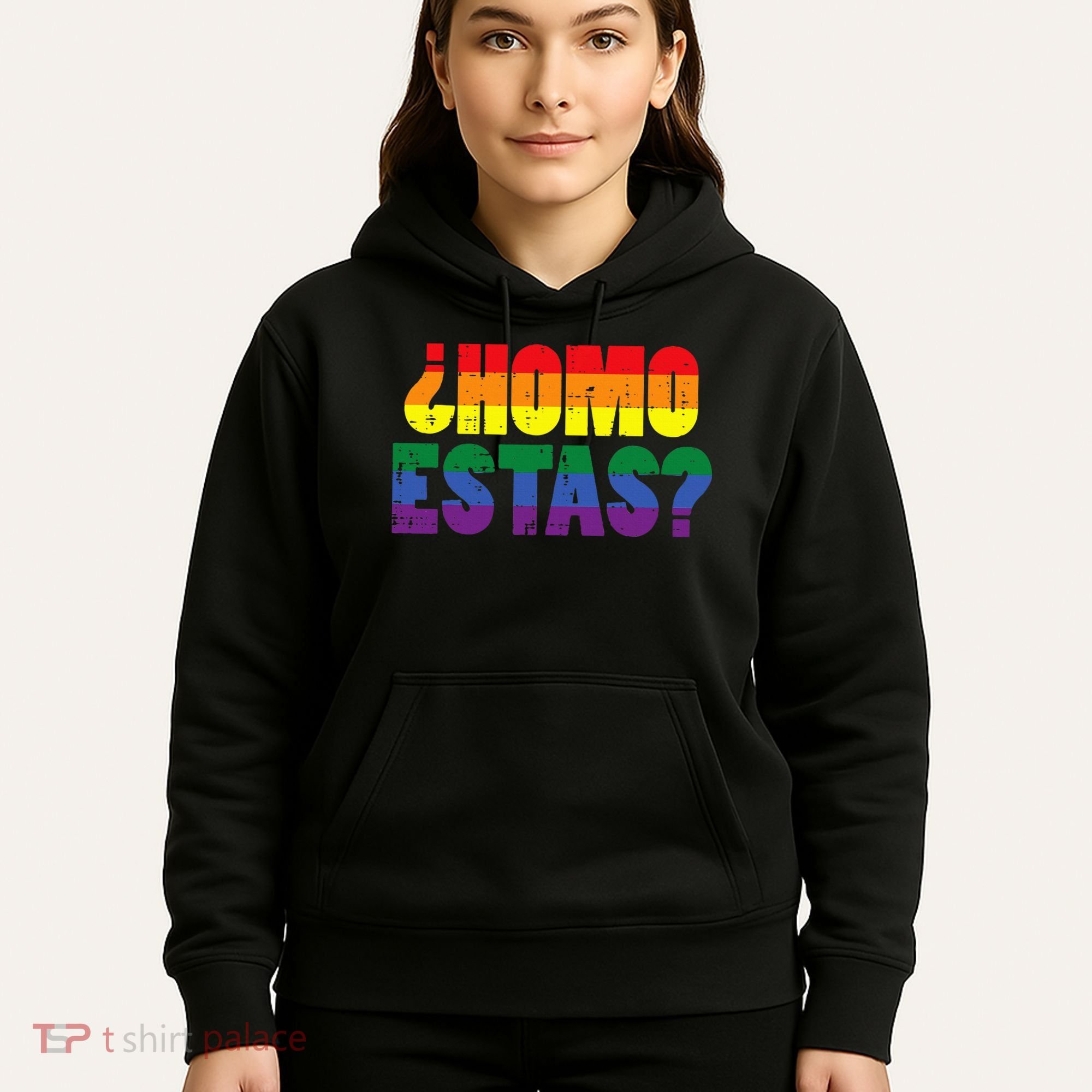 Homo Estas Spanish Mexican Funny Pride Ally Lgbt Month Hoodie