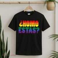 Homo Estas Spanish Mexican Funny Pride Ally Lgbt Month T-Shirt thumb 2
