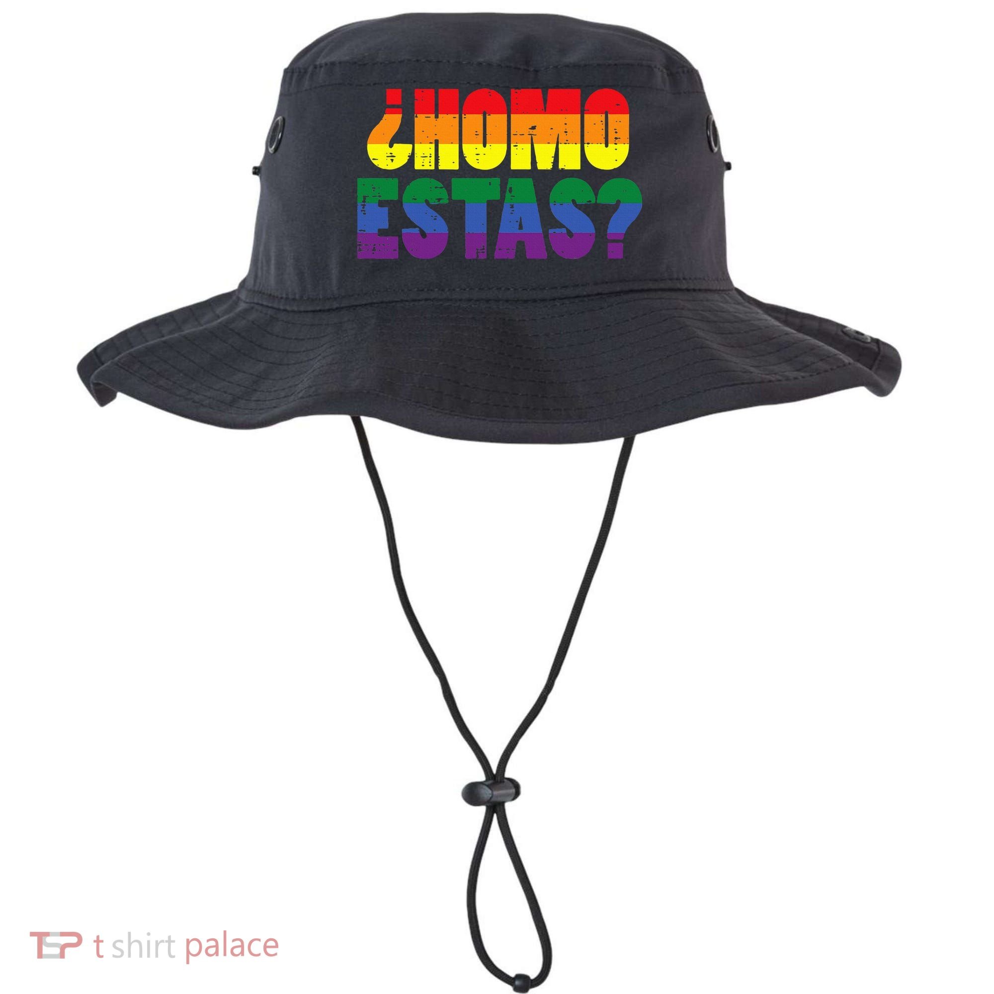 Homo Estas Spanish Mexican Funny Pride Ally Lgbt Month Bucket Hat