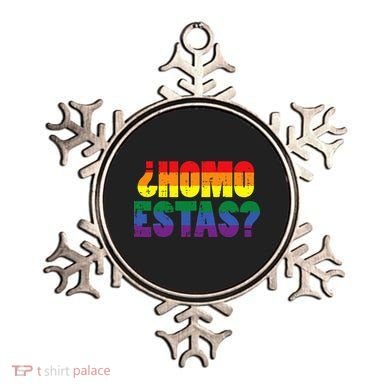Homo Estas Spanish Mexican Funny Pride Ally Lgbt Month Ornament