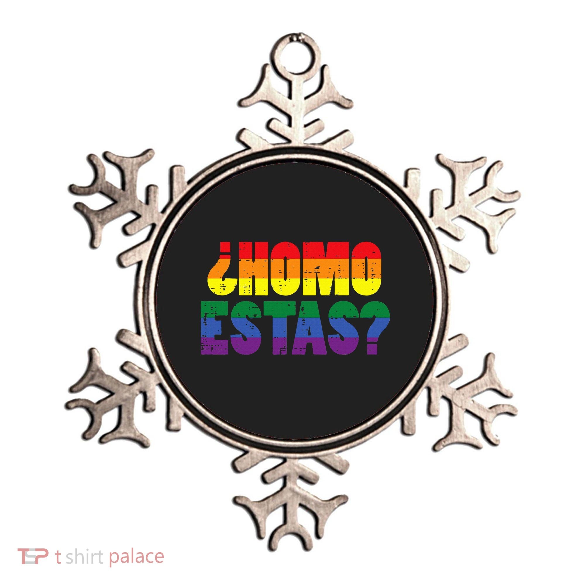 Homo Estas Spanish Mexican Funny Pride Ally Lgbt Month Ornament