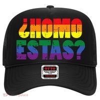 Homo Estas Spanish Mexican Funny Pride Ally Lgbt Month Hat thumb 0