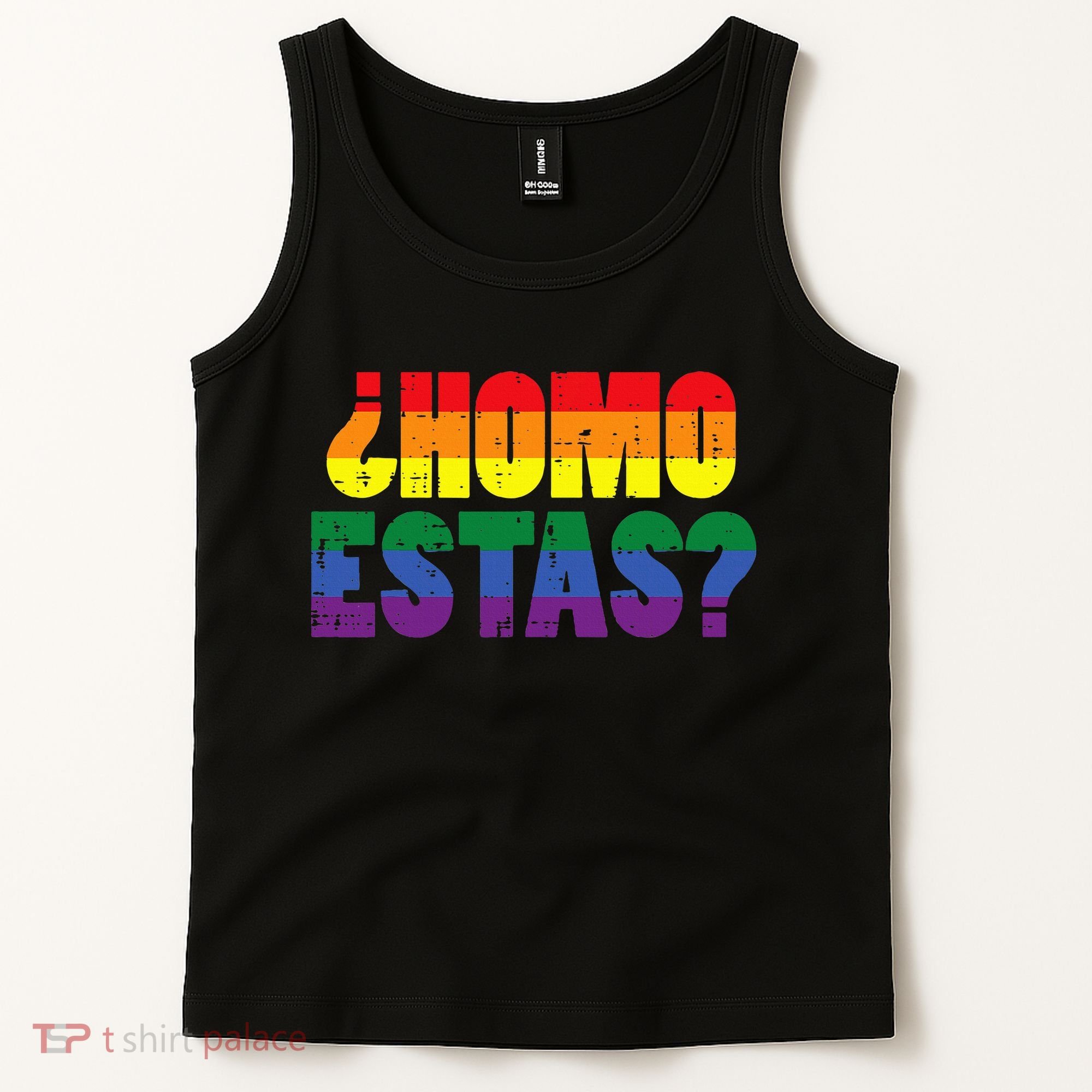 Homo Estas Spanish Mexican Funny Pride Ally Lgbt Month Tank Top