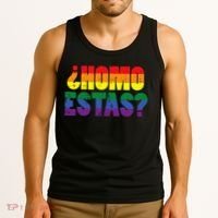 Homo Estas Spanish Mexican Funny Pride Ally Lgbt Month Tank Top thumb 3