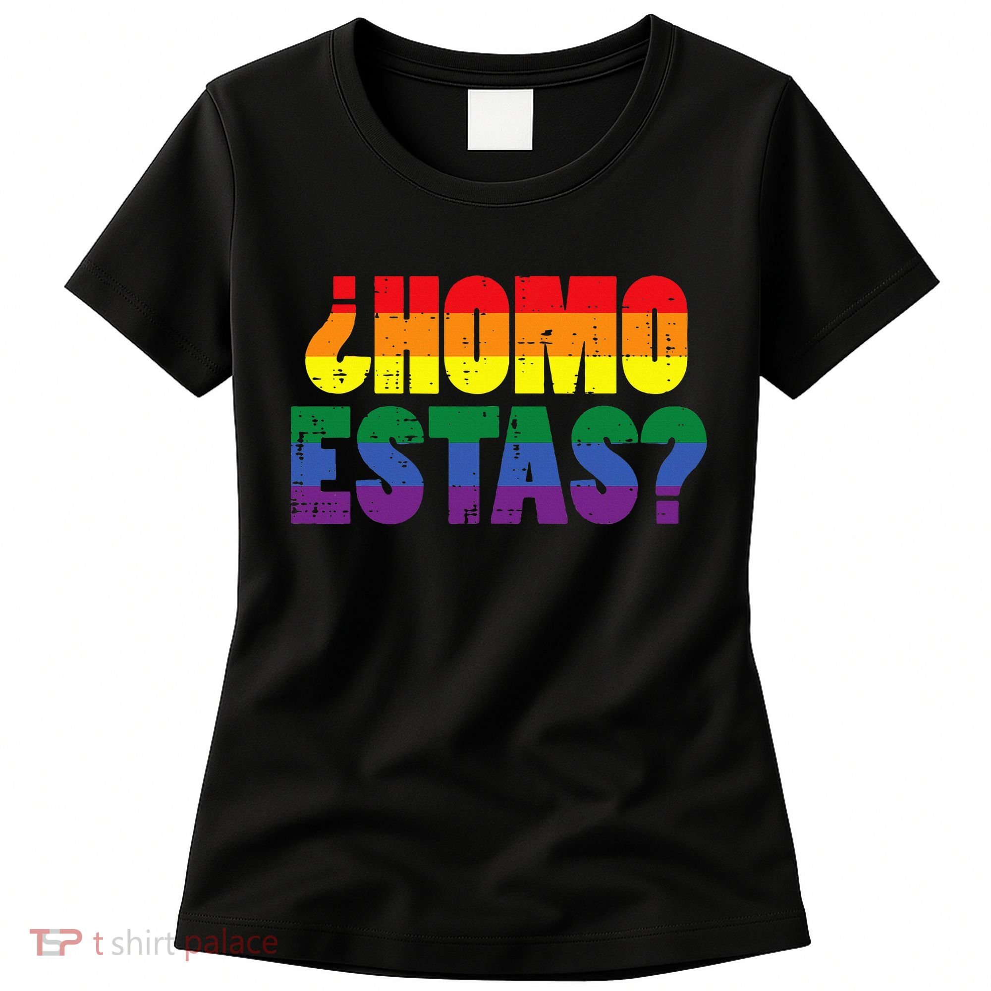 Homo Estas Spanish Mexican Funny Pride Ally Lgbt Month Women's T-Shirt