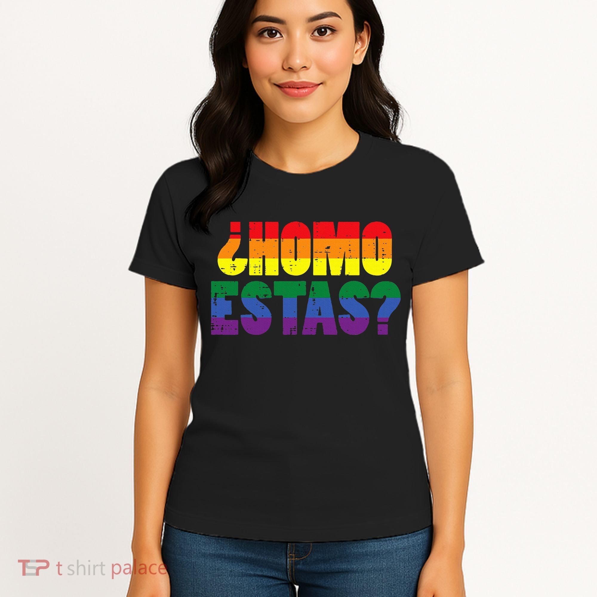 Homo Estas Spanish Mexican Funny Pride Ally Lgbt Month Women's T-Shirt