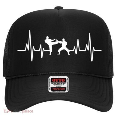 Heartbeat Ecg Taekwondo Player Martial Arts Tkd Gift Hat
