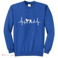 Heartbeat Ecg Taekwondo Player Martial Arts Tkd Gift Sweatshirt thumb 0