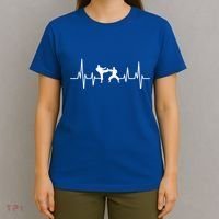 Heartbeat Ecg Taekwondo Player Martial Arts Tkd Gift T-Shirt thumb 4