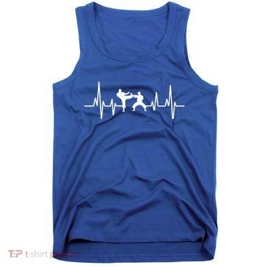 Heartbeat Ecg Taekwondo Player Martial Arts Tkd Gift Tank Top