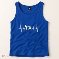 Heartbeat Ecg Taekwondo Player Martial Arts Tkd Gift Tank Top thumb 2