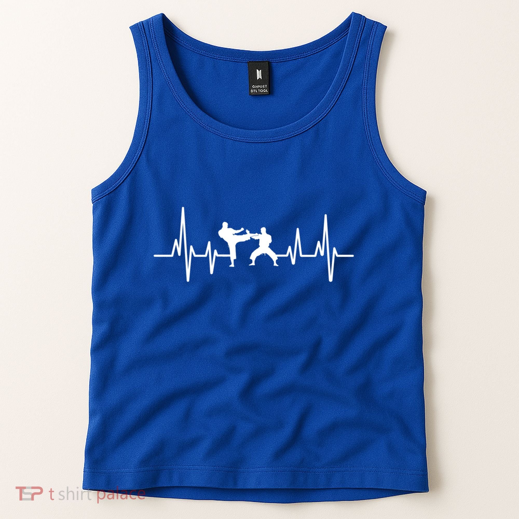 Heartbeat Ecg Taekwondo Player Martial Arts Tkd Gift Tank Top