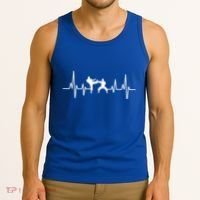 Heartbeat Ecg Taekwondo Player Martial Arts Tkd Gift Tank Top thumb 3