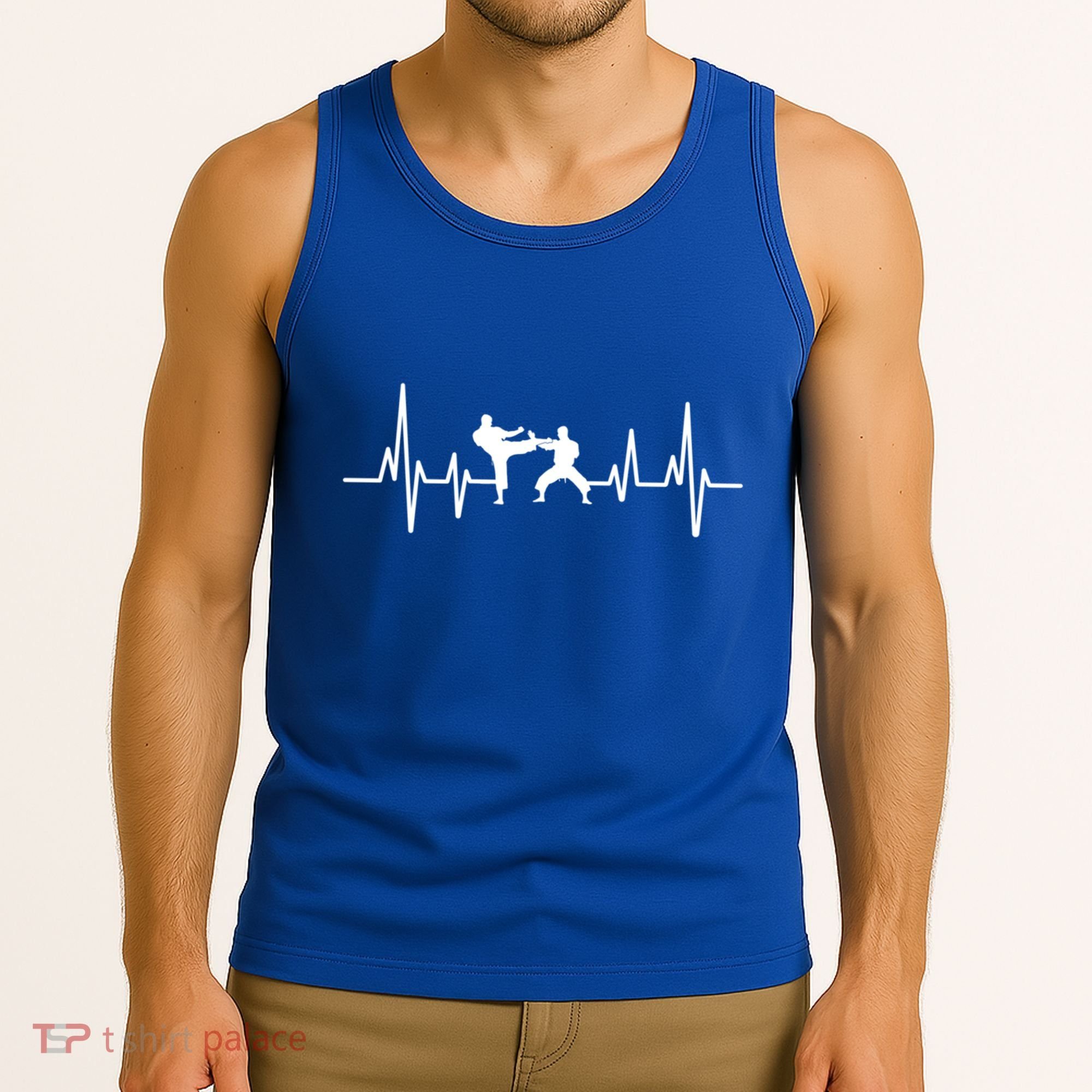 Heartbeat Ecg Taekwondo Player Martial Arts Tkd Gift Tank Top
