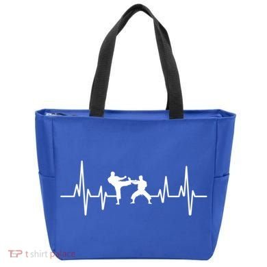 Heartbeat Ecg Taekwondo Player Martial Arts Tkd Gift Tote Bag