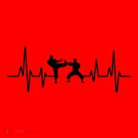 Heartbeat Ecg Taekwondo Player Martial Arts Tkd Gift Santa Hat thumb 1