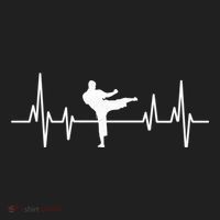 Heartbeat Ecg Taekwondo Player Martial Arts Tkd Great Gift Beanie thumb 2