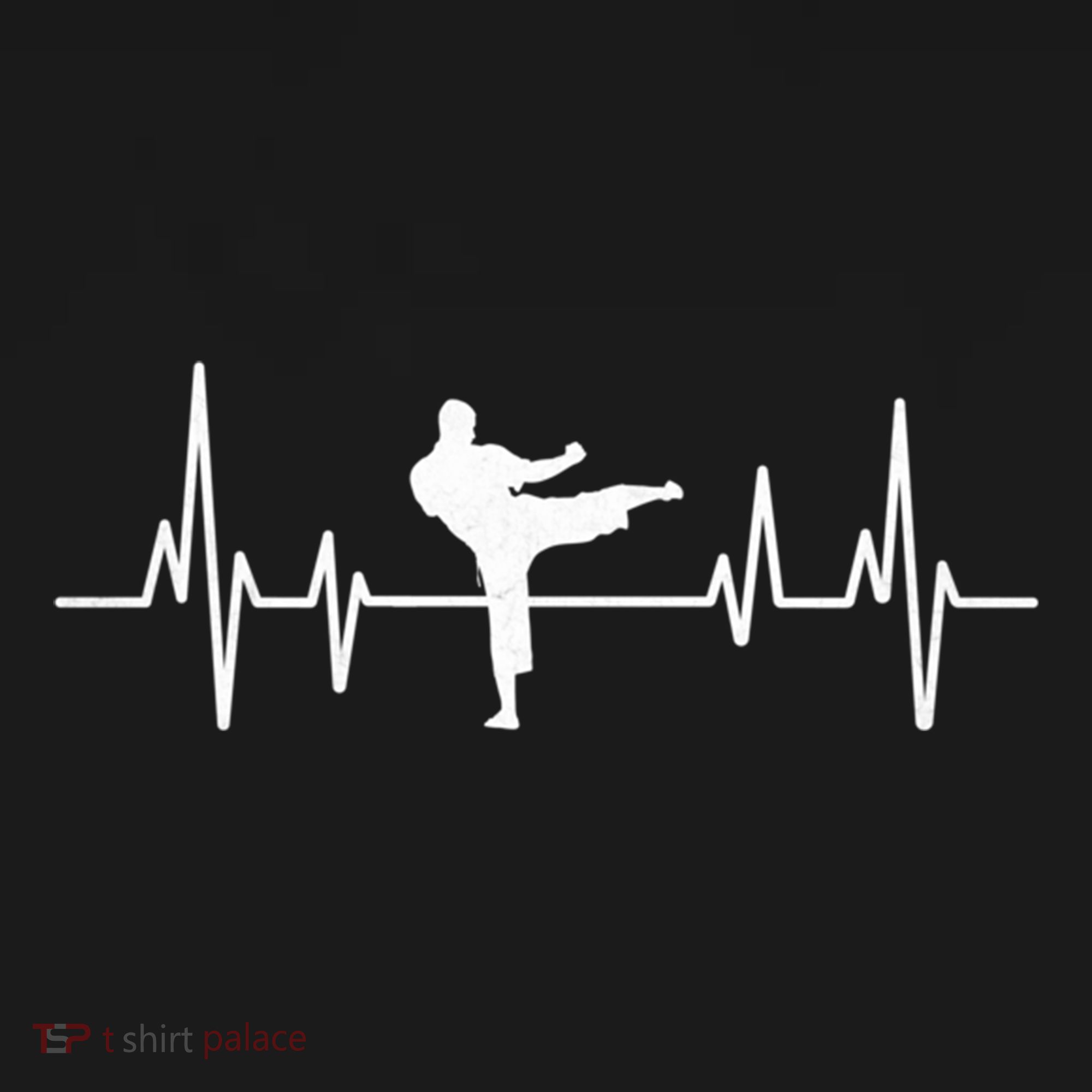 Heartbeat Ecg Taekwondo Player Martial Arts Tkd Great Gift Ornament