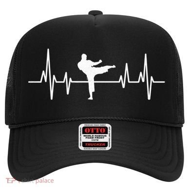Heartbeat Ecg Taekwondo Player Martial Arts Tkd Great Gift Hat