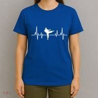 Heartbeat Ecg Taekwondo Player Martial Arts Tkd Great Gift T-Shirt thumb 4