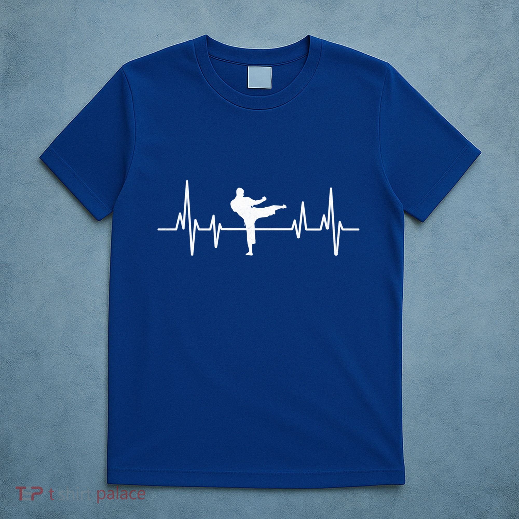 Heartbeat Ecg Taekwondo Player Martial Arts Tkd Great Gift T-Shirt