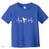 Heartbeat Ecg Taekwondo Player Martial Arts Tkd Great Gift Toddler T-Shirt thumb 0