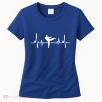 Heartbeat Ecg Taekwondo Player Martial Arts Tkd Great Gift Women's T-Shirt thumb 0