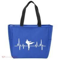 Heartbeat Ecg Taekwondo Player Martial Arts Tkd Great Gift Tote Bag thumb 0