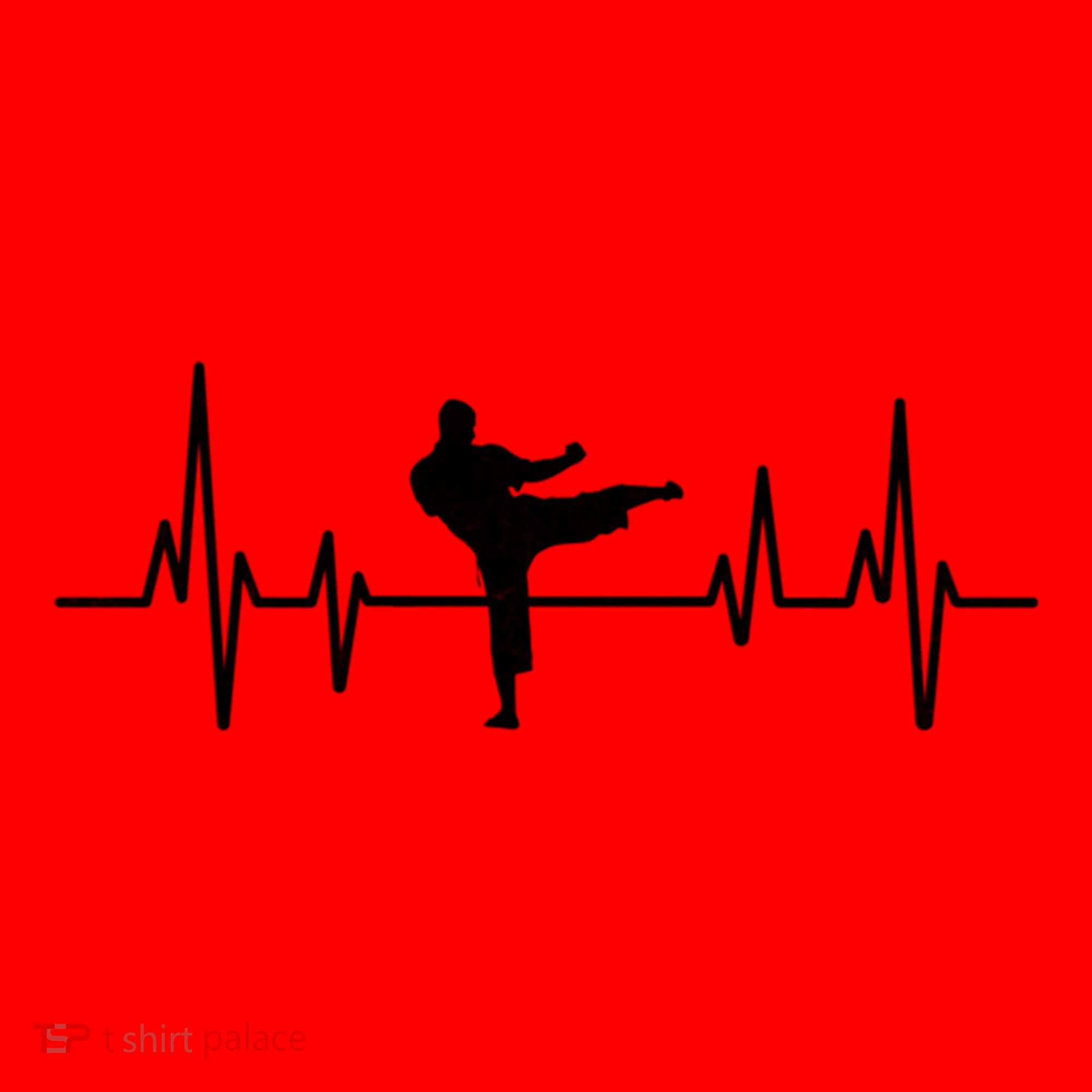 Heartbeat Ecg Taekwondo Player Martial Arts Tkd Great Gift Santa Hat