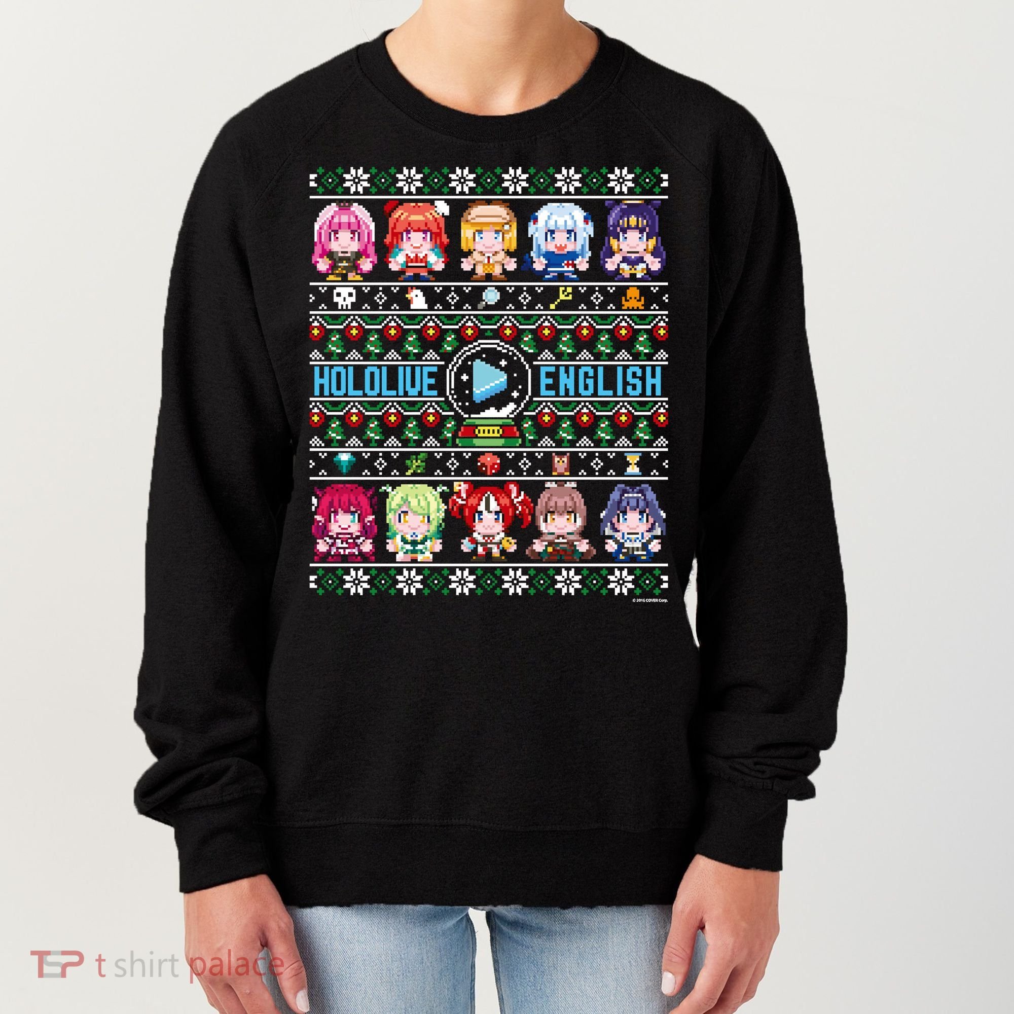 Hololive English Ugly Christmas Sweater Women's Sweatshirt