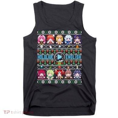 Hololive English Ugly Christmas Sweater Tank Top