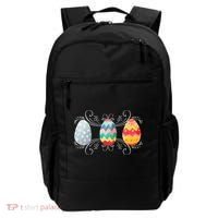 Happy Easter With Decorated Easter Eggs Backpack thumb 0