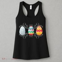 Happy Easter With Decorated Easter Eggs Women's Tank Top thumb 3