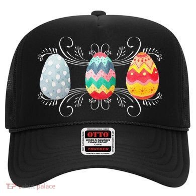 Happy Easter With Decorated Easter Eggs Hat