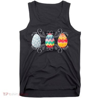 Happy Easter With Decorated Easter Eggs Tank Top