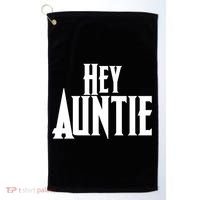 Hey Auntie  Golf Towel thumb 0