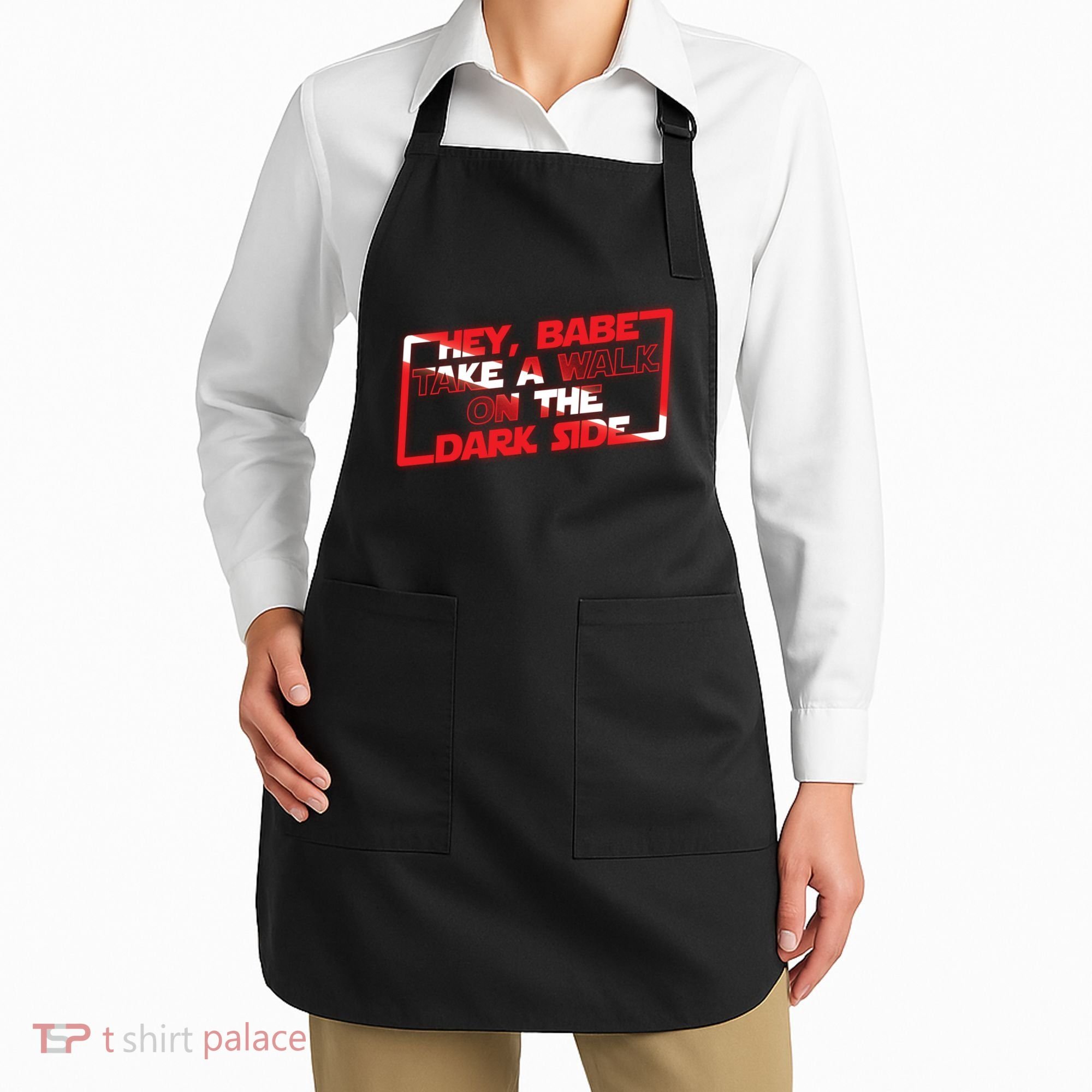 Hey Babe Take A Walk On The Dark Side Apron