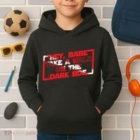 Hey Babe Take A Walk On The Dark Side Kids Hoodie thumb 2