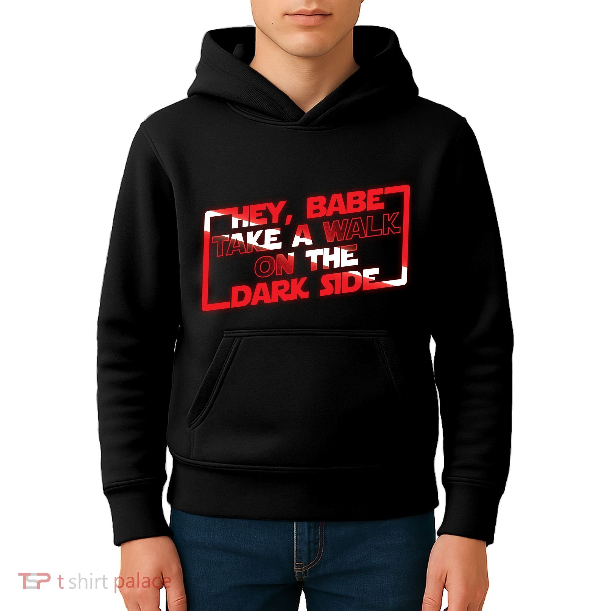 Hey Babe Take A Walk On The Dark Side Kids Hoodie