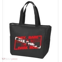 Hey Babe Take A Walk On The Dark Side Tote Bag thumb 3